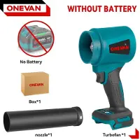StarTech.com Souffleur de feuilles sans fil - Souffleur turbo - Moteur sans balais - Vitesse de soufflage de 400 m/s - 4000 W - Haute pression - Sans batterie - Rouge