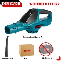 StarTech.com Souffleur de feuilles - Souffleur de feuilles sans fil à moteur sans balais - 5500 W - Sans fil - Portable - Sans batterie