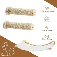 StarTech.com Meuble pour chat à fixation murale - Ensemble de griffoirs - 3 niveaux - Lot de 3 - Pour chats de taille moyenne et grande - Pour grimper et marcher