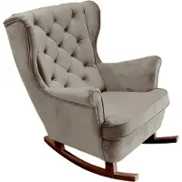 Domo DomoHome Fauteuil de relaxation Fauteuil avec accoudoirs Fauteuil TV Lounge Fauteuil rembourré Fauteuil Couch Fauteuil avec accoudoirs Chaise Salon Fauteuil avec oreilles | 102x81x95cm | Grey_29843