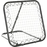 Youjia Réseau de rebond pliable pour football, mur de rebond à 5 niveaux pour le baseball et le basket-ball, en métal noir, 78 x 84 x 65-78 cm,