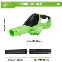 StarTech.com Souffleur de feuilles à batterie - Souffleur turbo - Moteur sans balais, 5 500 W, vitesse de l'air 180 m/s, 5 niveaux, système de batterie 18 V, sans batterie - Or