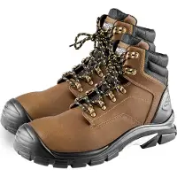 Noname Bottes de travail, classe S3 SRC, tige en cuir Crazy Horse, tissu Oxford, passants métalliques, dos profilé - taille 40