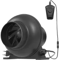 StarTech.com Ventilateur de conduit EC - C2-100 - Diamètre du conduit : 10 cm (100 mm) - Interrupteur manuel - Pour serre - Plastique - Noir