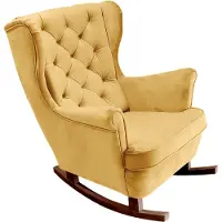 Domo DomoHome Fauteuil de relaxation Fauteuil avec accoudoirs Fauteuil TV Lounge Fauteuil rembourré Fauteuil Couch Fauteuil de salon Fauteuil à oreilles | 102x81x95cm | Or_29822