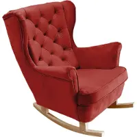 Domo DomoHome Fauteuil de relaxation Fauteuil avec accoudoirs Fauteuil TV Lounge Fauteuil rembourré Fauteuil Couch Fauteuil de salon Fauteuil à oreilles | 102x81x95cm | Bourgogne_29834