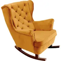 Domo DomoHome Fauteuil de relaxation Fauteuil avec accoudoirs Fauteuil TV Lounge Fauteuil rembourré Fauteuil Couch Fauteuil de salon Fauteuil à oreilles | 102x81x95cm | Or_29820