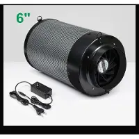StarTech.com Ventilateur de conduit avec filtre à charbon actif - Kit 2-en-1 - 12,7 cm - Débit d'air élevé - Pour cuisine et tente de culture - Vert clair