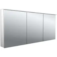 Emco puree 2 Design armoire de toilette LED avec panneau diffuseur lumineux, 3 portes, 1600x711x153mm, 979705407