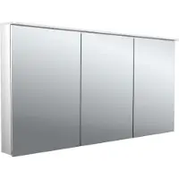 Emco flat 2 Armoire à glace lumineuse LED avec panneau lumineux, 3 portes, 1400x711x113mm, 979706406