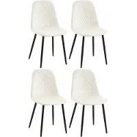 BellaFurn set de 4 chaises de salle à manger - Chaises de salle à manger - Tissu d'entretien facile
