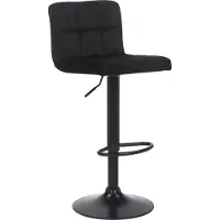 BellaFurn Tabouret de bar moderne - Tabouret de bar - Design ergonomique, rembourrage en velours | Couleur : noir
