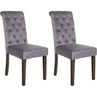 BellaFurn lot de 2 chaises de salle à manger - Chaises de cuisine - Confort supplémentaire et dossier stylé