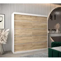 Minio Armoire 200 cm VERONA 1 blanc / Sonoma