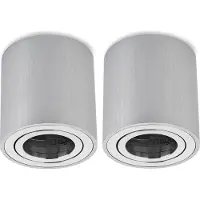 Sweet Led Spot LED Sweet GU10 à encastrer Spot rond en aluminium pour plafond, lot de 2