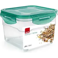 Ibili Boîte alimentaire hermétique , en plastique, carrée, transparente/verte