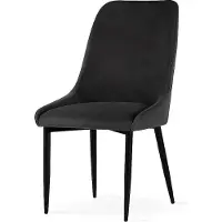 PAWS MÖBEL FEBE CHAISE graphite gris scandinave moderne rembourrée chaise loft à haut dossier 95x49x59