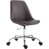 BellaFurn Chaise de bureau en similicuir - chaise de bureau - hauteur réglable et design ergonomique. Couleur : marron