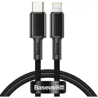 Baseus Cable Usb-C Do Lightning High Density Braided, 20W, 5A, Pd, 2M (Czarny)