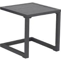 Happy Garden Table d'appoint BARBADOS en aluminium gris anthracite
