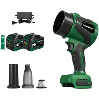 OEM Souffleur électrique turbo, 3000 W, sans fil, 2 batteries de 4,5 Ah