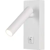 Silamp Lampe Murale 2W avec Interrupteur Blanc - Blanc Neutre 4000K - 5500K