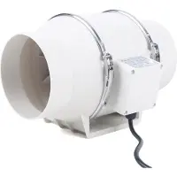 StarTech.com Ventilateur tubulaire - Ventilateur de conduit en ligne - 14,5 cm, 540 m³/h, 300 Pa, 75 W, 220 V CA, 60 dB - Blanc