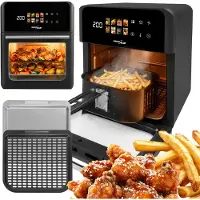Greenblue Friteuse à air chaud AIR FRYER 1800 W, capacité 10 l, 8 programmes, accessoires, minuterie, GB950