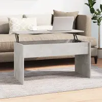 Prolenta Maison Exclusive - Table basse gris béton 102 x 50,5 x 52,5 cm, bois d'ingénierie
