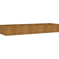 Syfax Lit surélevé de jardin 280x80x40 cm acier corten