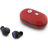 BMW Headphones Bluetooth TWS Metal Logo ENC red (ANC, 30 h, Sans fil), Écouteurs, Rouge