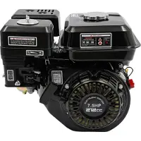 StarTech.com Moteur à essence 4 temps - GX210 - 7,5 ch - arbre de 20 mm - pour kart, tondeuse à gazon, pompe à eau - Noir