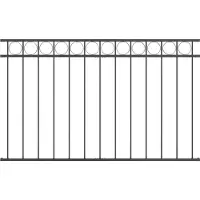Syfax Élément de clôture ASSEN Gris 170 x 100 cm Acier