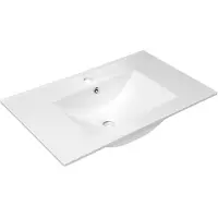 Sonstiges Sapho Slim - Lavabo 765x470 mm, avec trop-plein, trou pour robinet, blanc 1601-75