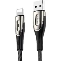 JOYROOM Sharp Series S-M411 Câble Usb-A / Lightning 3A 1,2M avec indicateur de charge - Noir