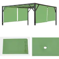 Mendler Housse de rechange pour toit de pergola Baia 3x4m ~ vert