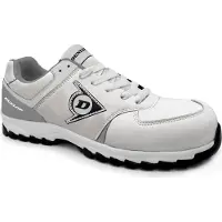 Dunlop Chaussures de sécurité S3 Flying Arrow en daim hydrofuge, tendance, modernes, signées , blanc, taille 46