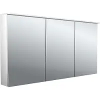 Emco puree 2 Armoire de toilette avec éclairage LED design avec panneau lumineux, 3 portes, 1400x711x153mm, 979705406