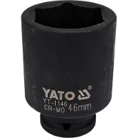 YATO Douille à choc - - 46 mm - Acier Cr-Mo - Entraînement 3/4 pouce - Longueur 90 mm