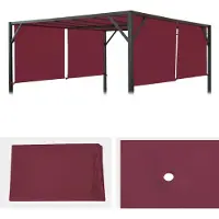 MCW Toile de rechange pour toit de pergola Beja 3x4m