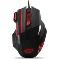 Esperanza Souris filaire pour les joueurs 7D Opt. Usb Mx201 Loup Rouge