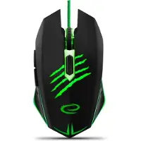 Esperanza Souris EGM209G pour droitier, USB Type-A, optique, 2400 DPI