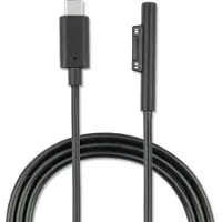 4smarts Câble USB type C Microsoft Surface Recharge Rapide 1m Noir
