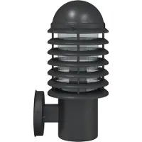 vidaXL Applique murale extérieure noir acier inoxydable
