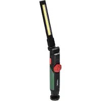 ORNO Lampe torche d'atelier , LED, 5 W, 600 lm, 1500 mAh, noire