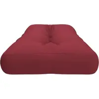 vidaXL Coussin de palette rouge bordeaux 120x40x12 cm tissu