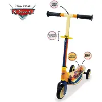 Smoby Cars Trottinette en bois, 3 Roues