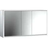 Emco loft Armoire de toilette avec éclairage, 1600mm, 3 portes, modèle apparent, 979806122