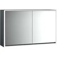 Emco loft Armoire de toilette avec éclairage, 1300mm, 2 portes, modèle apparent, 979813320