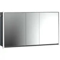 Emco loft Armoire de toilette avec éclairage, 1400mm, 3 portes, modèle encastré, 979813325